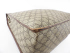 Gucci Vintage Brown Monogram Coated Canvas Zip Tote Bag