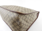 Gucci Vintage Brown Monogram Coated Canvas Zip Tote Bag