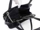 Gucci Black Leather Petite GG Two Way Tote Bag