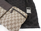 Gucci GG Monogram Canvas Double Pocket Belt Bag