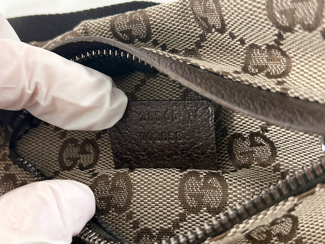 Gucci GG Monogram Canvas Double Pocket Belt Bag