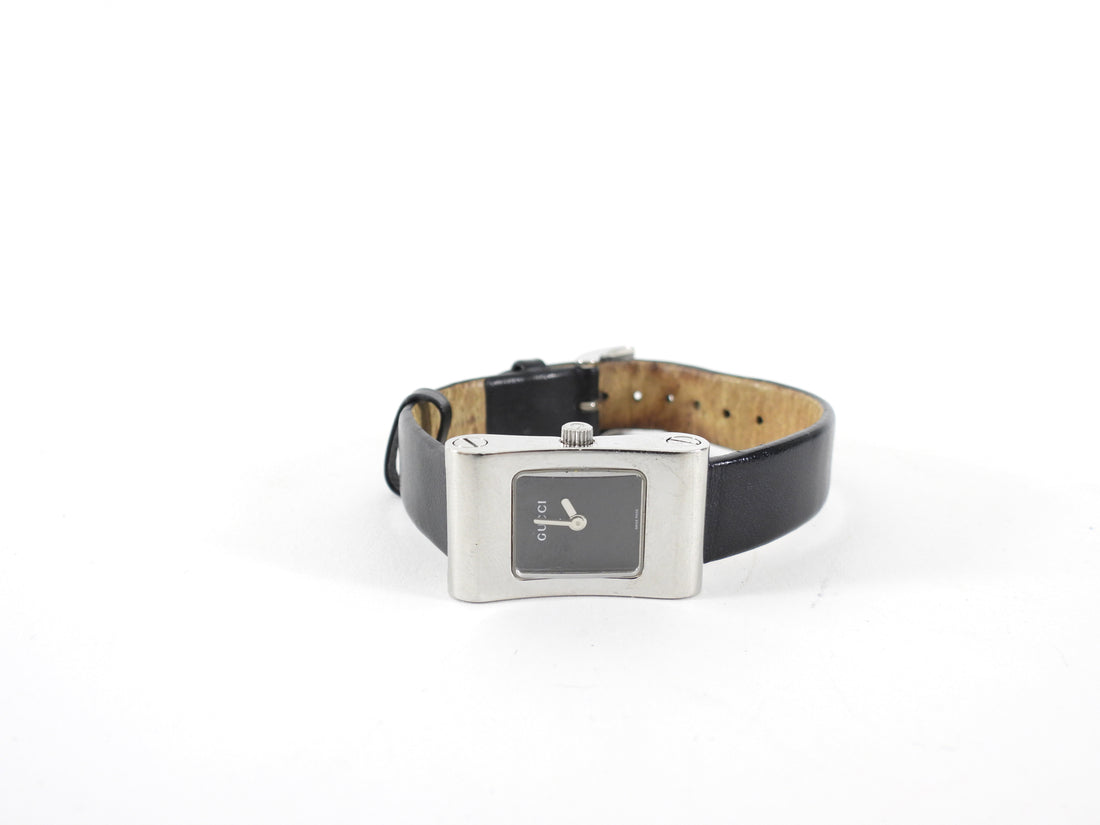 Gucci Vintage 2300L Small Silvertone Rectangular Lady's Watch