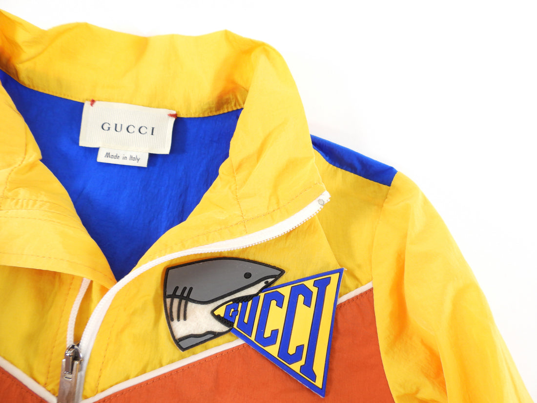 Gucci Baby Tricolor Shark Windbreaker Jacket - 9/12 M