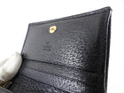 Gucci Black Leather Mini Compact Wallet on Chain