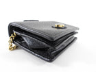 Gucci Black Leather Mini Compact Wallet on Chain
