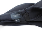 Giambattista Valli Black Crepe A-line Skirt with Crystal Button - IT 44 / M
