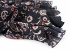 Giambattista Valli Black and Red Paisley Chiffon Print Dress - IT44 / M
