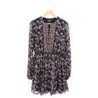Giambattista Valli Black and Red Paisley Chiffon Print Dress - IT44 / M
