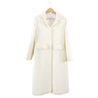 Giambattista Valli Ivory Tweed Sequin Coat - IT44 / M / 8