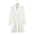 Giambattista Valli White Guipure Floral Lace Dress Coat - IT44 / 8