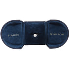 Harry Winston Platinum 1.01CT Emerald Cut Three Stone Diamond Engagement Ring