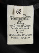 Hermes Black Cashmere Lined Calfskin Leather Jacket - 52
