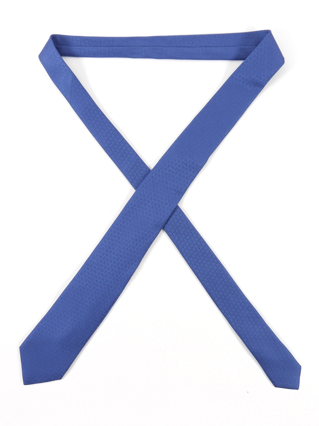 Hermes Blue  Faconnee H Silk Jacquard Logo Tie - 7cm
