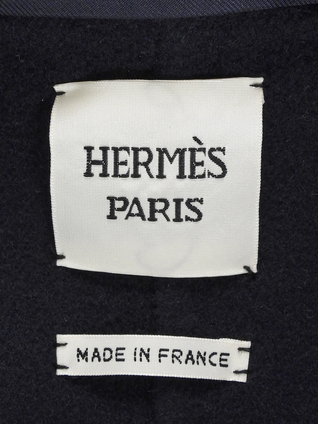 Hermes Burgundy Navy Double Faced Cashmere Shawl Collar Flare Coat - F38