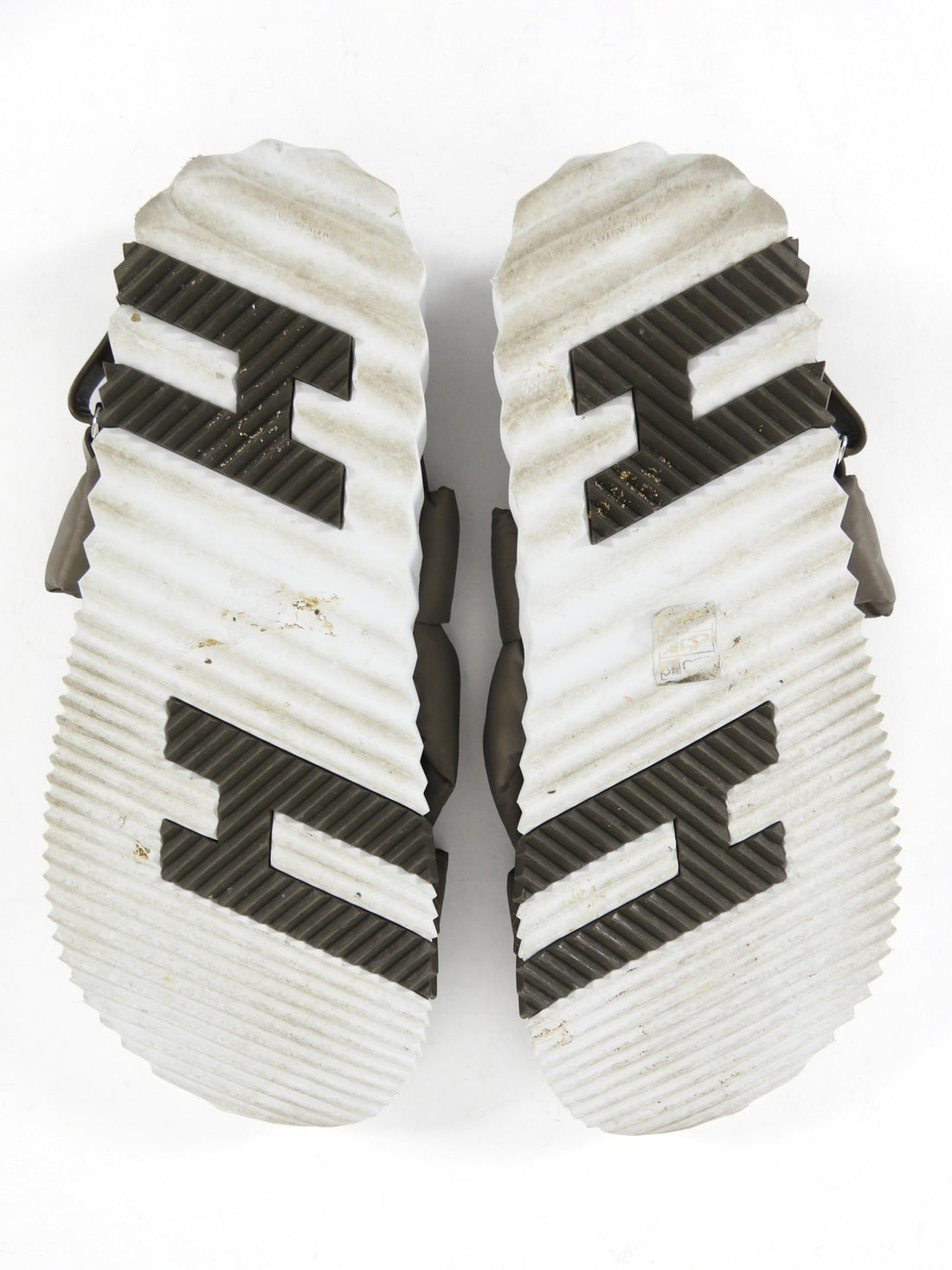 Hermes Khaki Green Nylon and Leather H Electric Sandal - 45