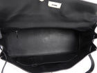 Hermes Black JPG Shoulder Kelly 42 Noir Black Clemence Bag PHW