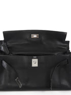 Hermes Black JPG Shoulder Kelly 42 Noir Black Clemence Bag PHW