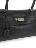 Hermes Black JPG Shoulder Kelly 42 Noir Black Clemence Bag PHW