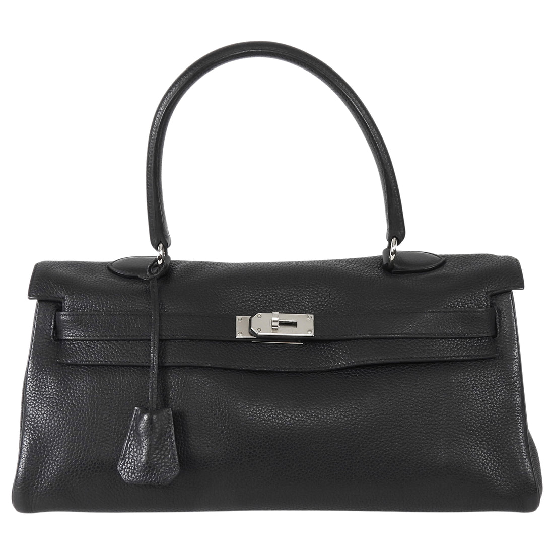 Hermes Black JPG Shoulder Kelly 42 Noir Black Clemence Bag PHW