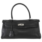 Hermes Black JPG Shoulder Kelly 42 Noir Black Clemence Bag PHW