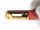 Hermes Red Leather Mini Kelly Double Tour Bracelet - T1 / Small