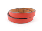 Hermes Red Leather Mini Kelly Double Tour Bracelet - T1 / Small