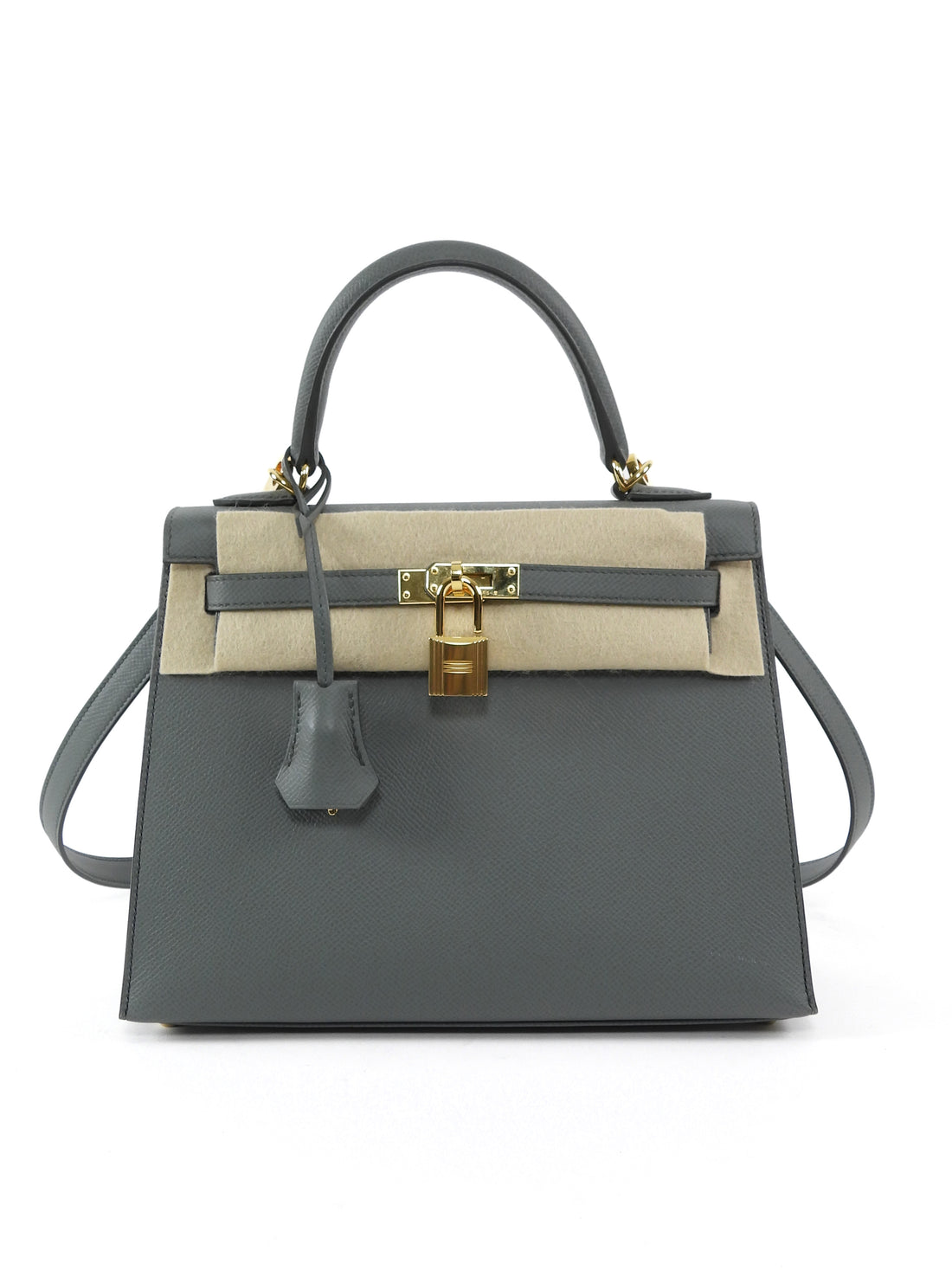 Hermes Vert Amande 2021 Kelly 25 Sellier Epsom Bag GHW