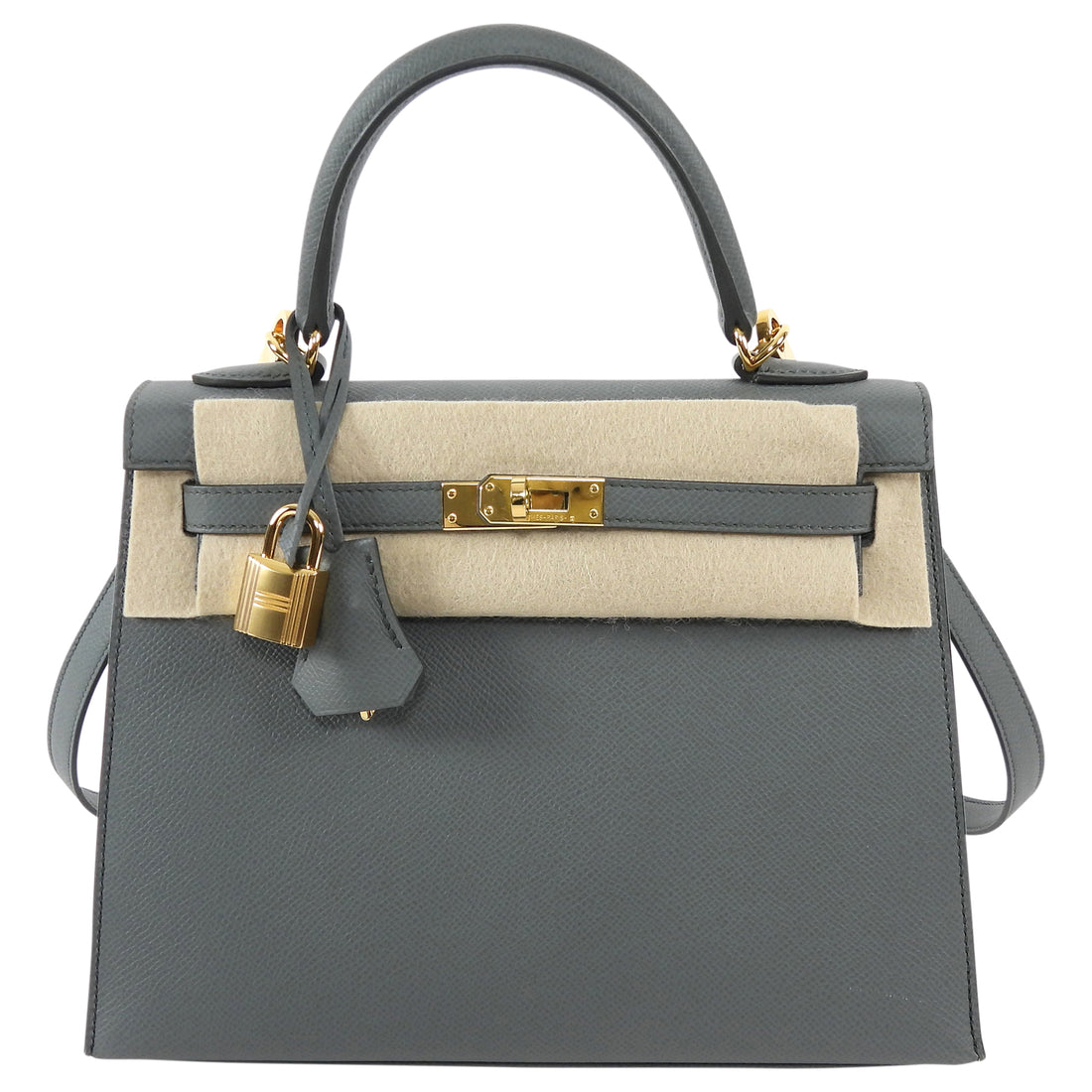 Hermes Vert Amande 2021 Kelly 25 Sellier Epsom Bag GHW