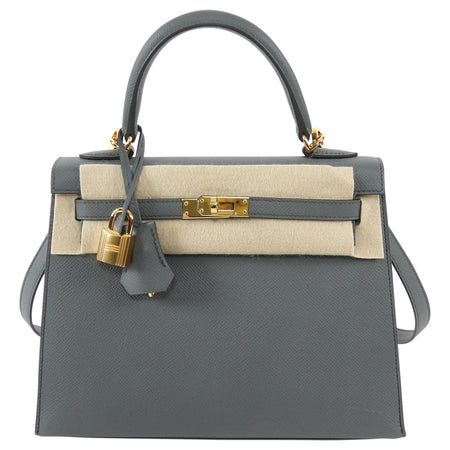 Hermes Vert Amande 2021 Kelly 25 Sellier Epsom Bag GHW