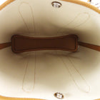 Hermes Toile and Leather Garden File PM 28 Two-way Tote Bag