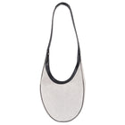 Hermes Vintage 2000's Black Leather and Toile Sac Luco Hobo Bag