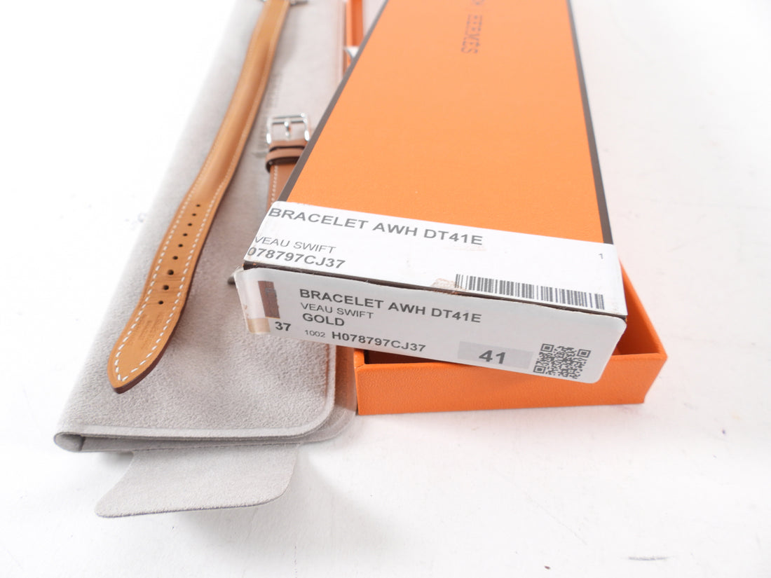 Hermes Leather Double Tour Apple Watch Band