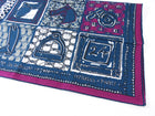 Hermes 65cm Cotton Batik Le Bou Bou Scarf Purple Teal
