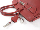 Hermes Birkin 30 Red Rouge Garance Togo Leather Bag PHW