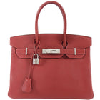 Hermes Birkin 30 Red Rouge Garance Togo Leather Bag PHW
