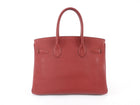 Hermes Birkin 30 Red Rouge Garance Togo Leather Bag PHW