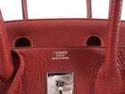 Hermes Birkin 30 Red Rouge Garance Togo Leather Bag PHW