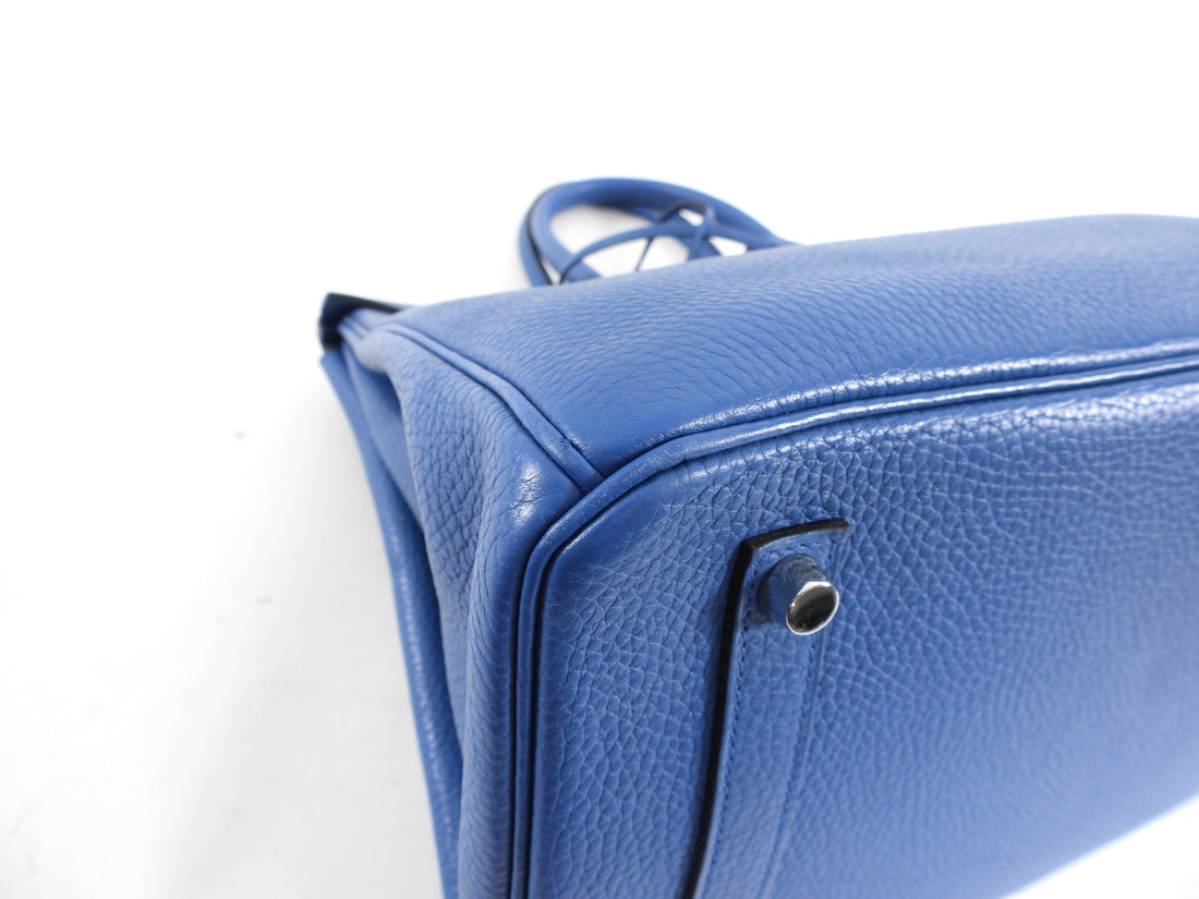 Hermes Birkin 35 Bleu de Galice Blue Clemence PHW Bag