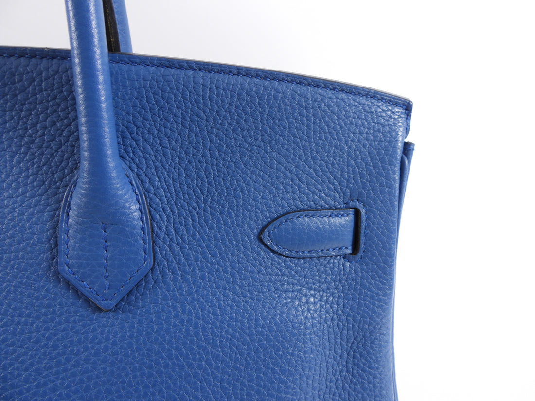 Hermes Birkin 35 Bleu de Galice Blue Clemence PHW Bag