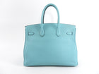 Hermes Birkin 35 Tiffany Turquoise Blue Togo Leather GHW Bag