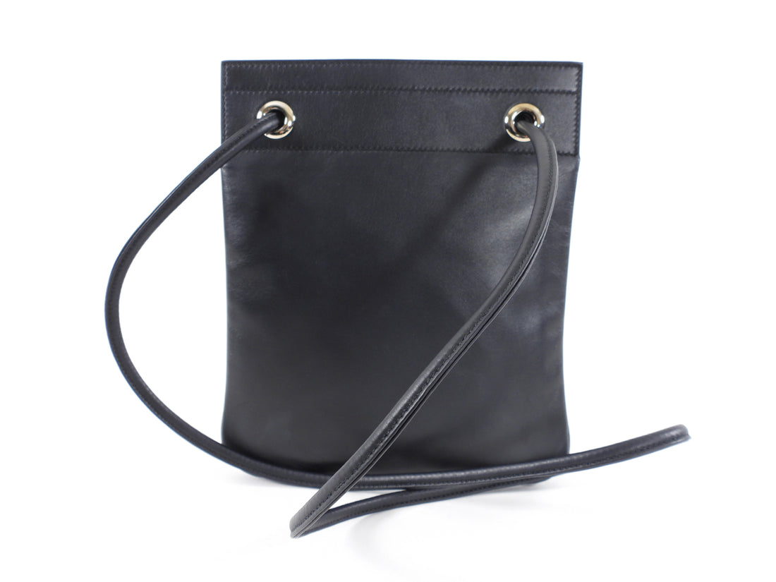 Hermes Black Swift Leather Aline Mini Shoulder Bag