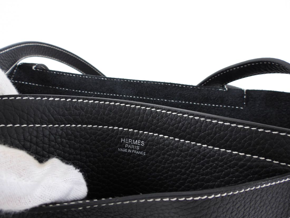 Hermes Black 2022 Clemence Cabasellier 31 Tote Bag