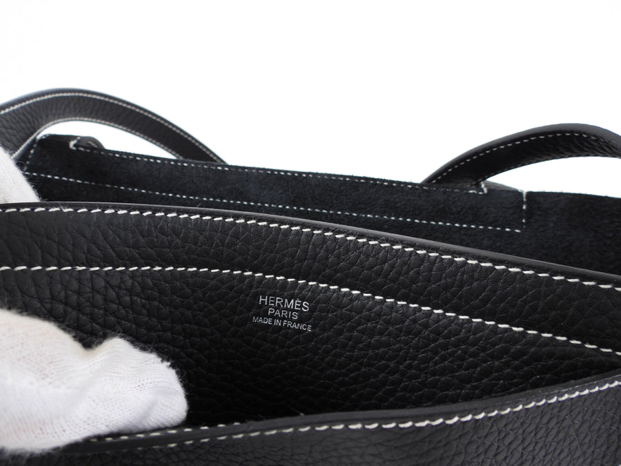 Hermes Black 2022 Clemence Cabasellier 31 Tote Bag