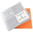 Hermes Avalon III Grey H Throw Blanket