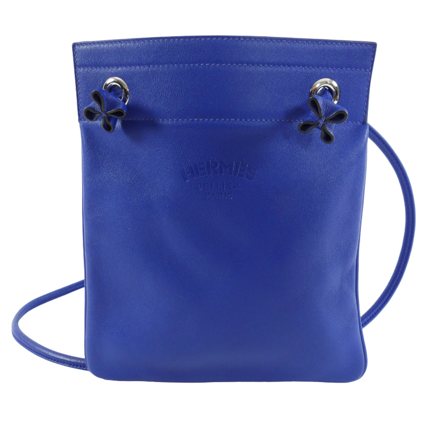 Hermes Blue Swift Leather Aline Mini Shoulder Bag – I MISS YOU VINTAGE
