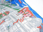 Hermes Le Grand Prix Blue White Pink Silk 90cm Scarf