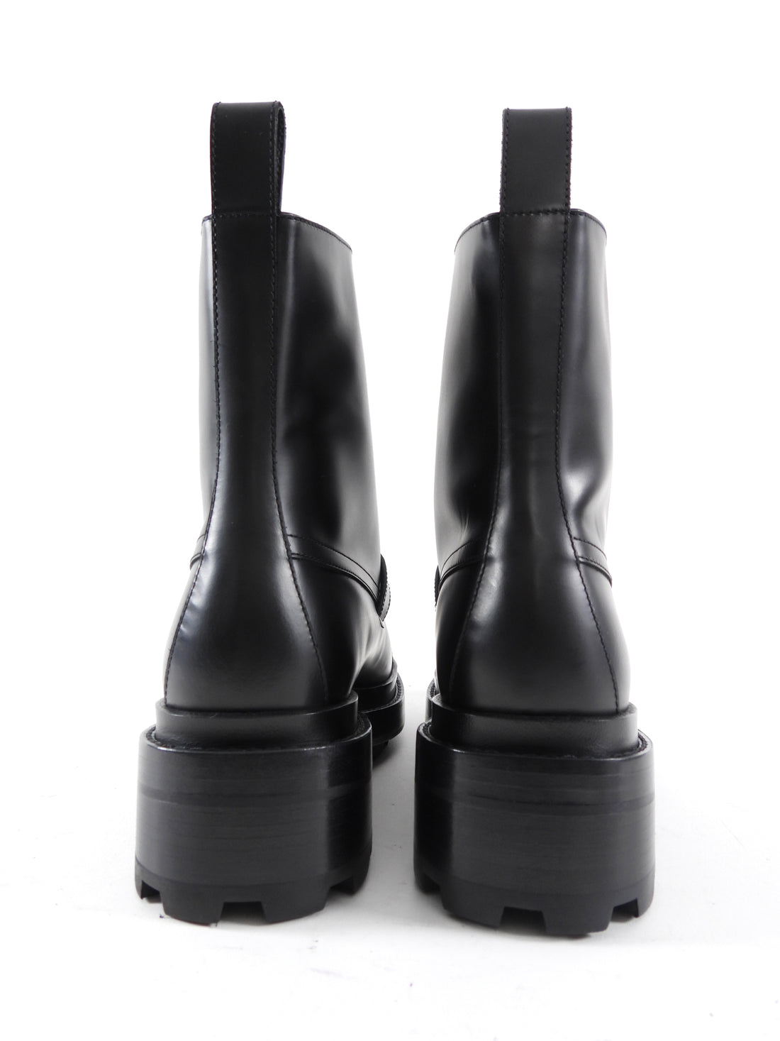 Hermes Black Leather Funk Ankle Boots - 37.5 / 37
