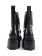 Hermes Black Leather Funk Ankle Boots - 37.5 / 37