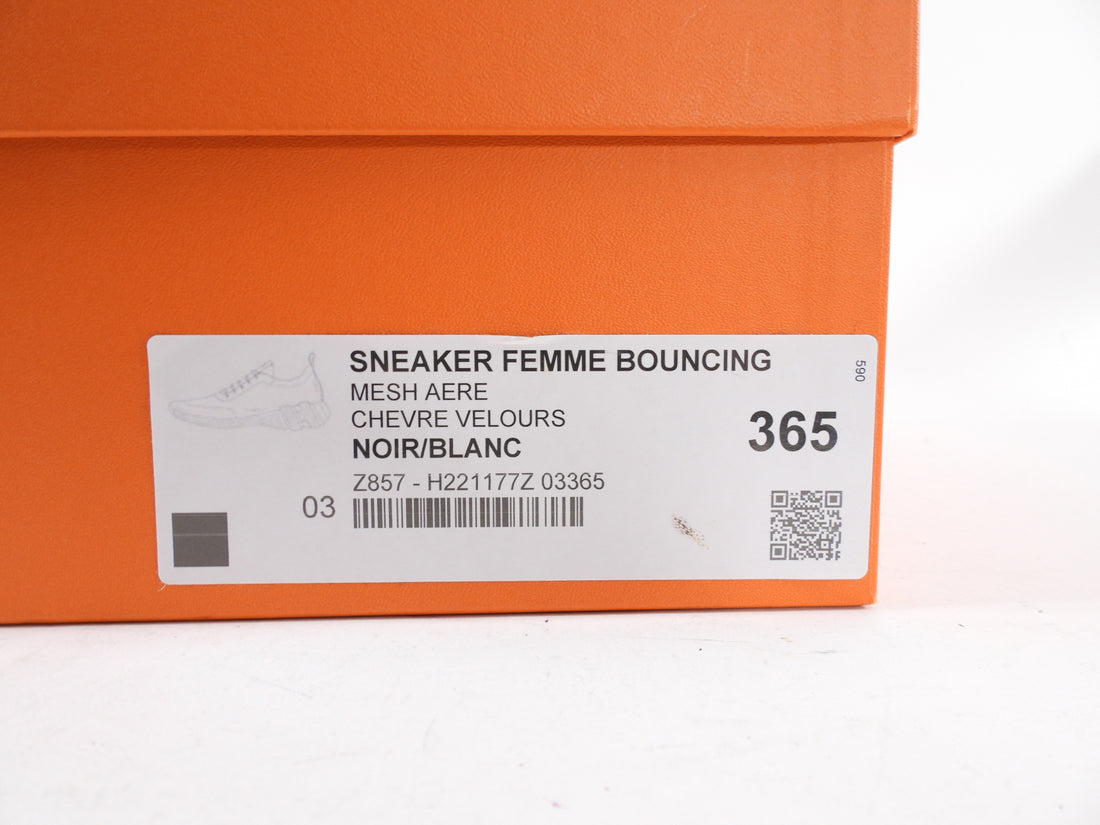 Hermes Black and Orange Bouncing Sneaker - 36.5 / 36
