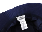 Hermes Navy Canvas Embroidered Gene Sunshine Bucket Hat - 59